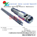 38 Crmoal Nitriding Conical Twin Screw And Barrels Twin Conical Screws And Cylinder For Pp Pvc Abs Extruder Screw Barrel 